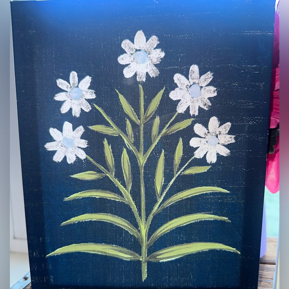 2 Floral Canvas Wall Decor Set - Picture 6 of 7